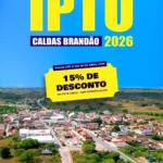 Desconto de 15% para o IPTU em Caldas Brandão.