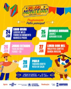 Prefeitura divulga a programação oficial do São João de Monteiro 2026