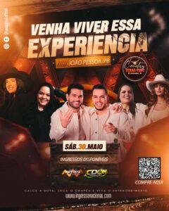 Pôster oficial do Texas Fest João Pessoa no Celebration Altiplano