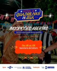 Monteiro abre inscrições para Festival de Quadrilhas de Rua