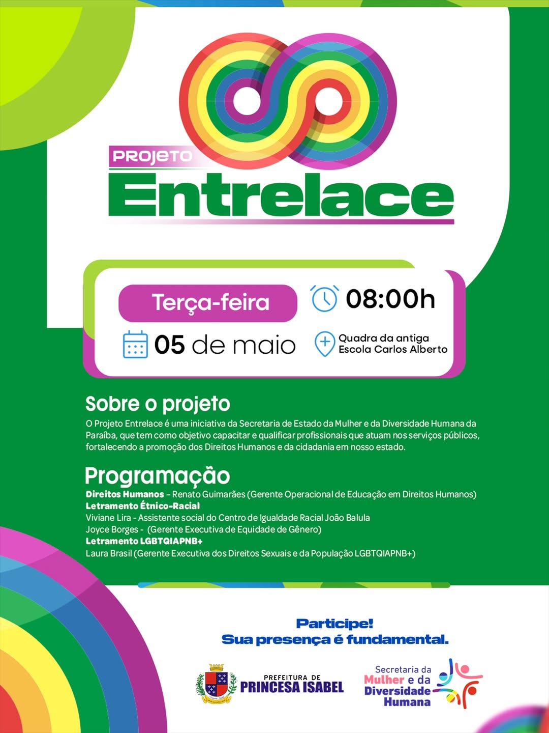 Princesa Isabel promove capacitação gratuita do Projeto Entrelace