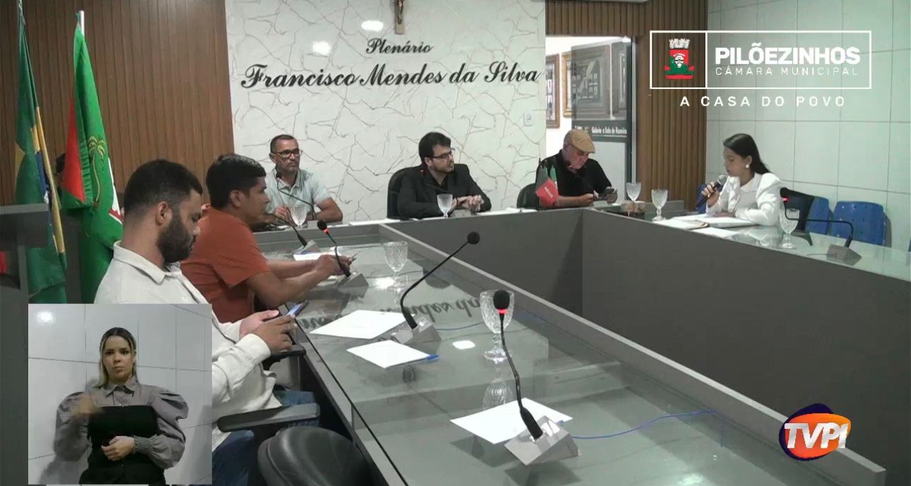 Câmara de Pilõezinhos debate diretrizes orçamentárias e infraestrutura na 9ª Sessão